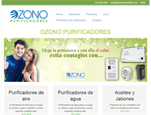 Tablet Screenshot of ozonopurificadores.com